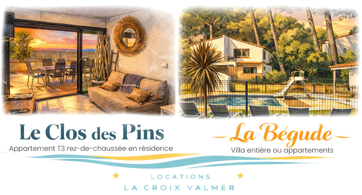 T3 Plage/bord de mer – La Bégude | Locations appartements & maison La Croix-Valmer (83)